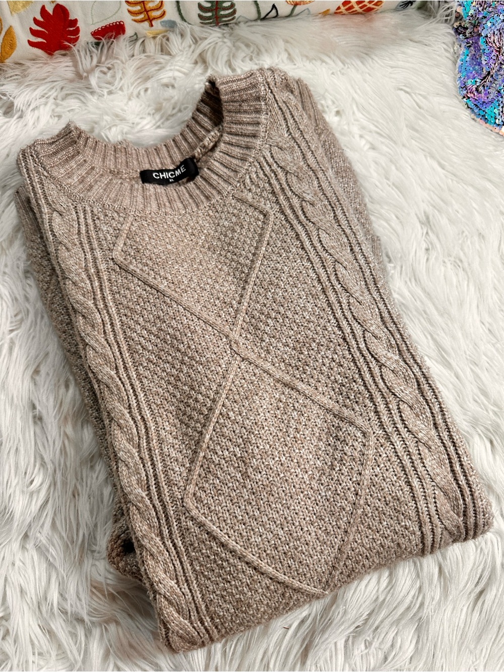Chicme • Oatmeal Loose Sweater Dress